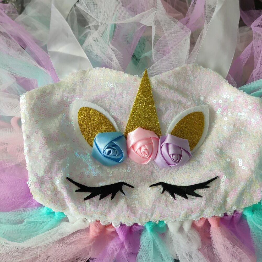 Tutu Dreams Unicorn Costume girls size 5-6 - Picture 3 of 5